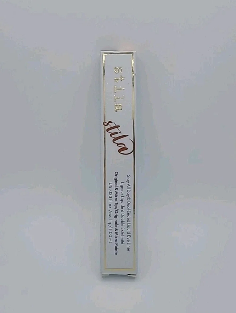 NIB STILA Stay All Day Dual Ended Liquid Eyeliner - Intense Black/Kitten Kosmo